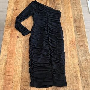 Stretchy Ruched One-Shoulder Dress NWOT